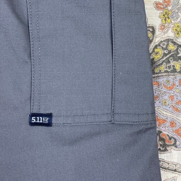 5.11 Tactical Grey Elastic Waist Cargo Pants Small - Picture 9 of 11